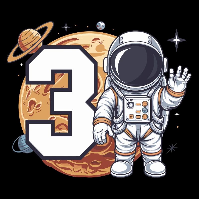 3rd Birrdday Astronaut Space Adventure for Boys