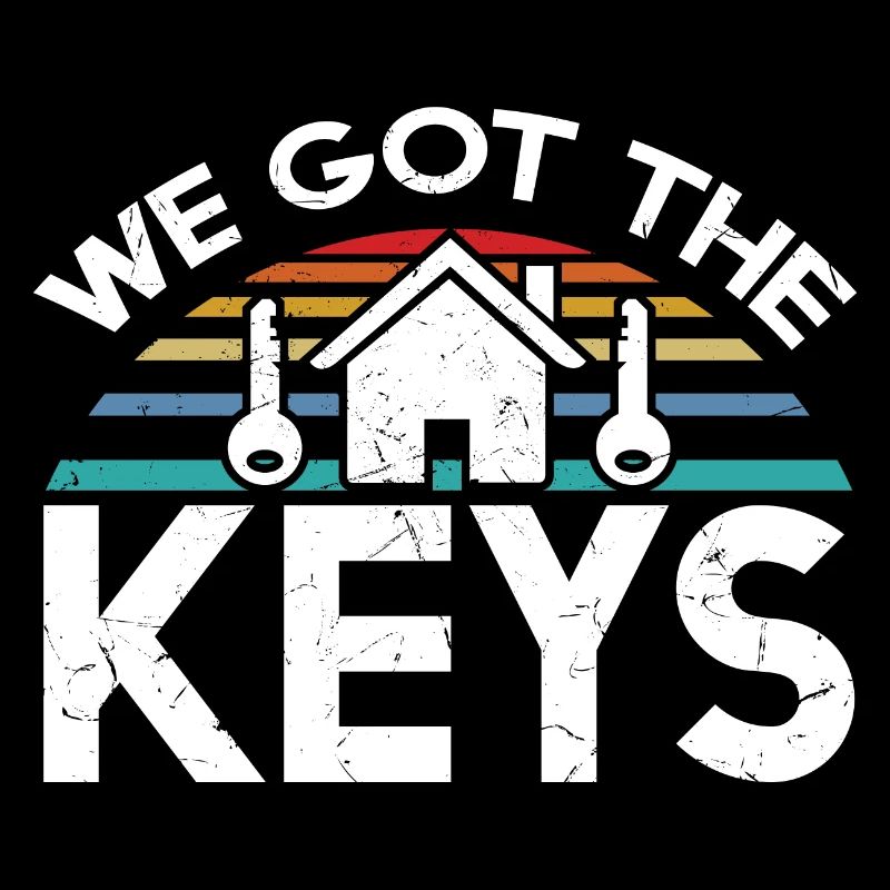 We Got The Keys Distressed Vintage