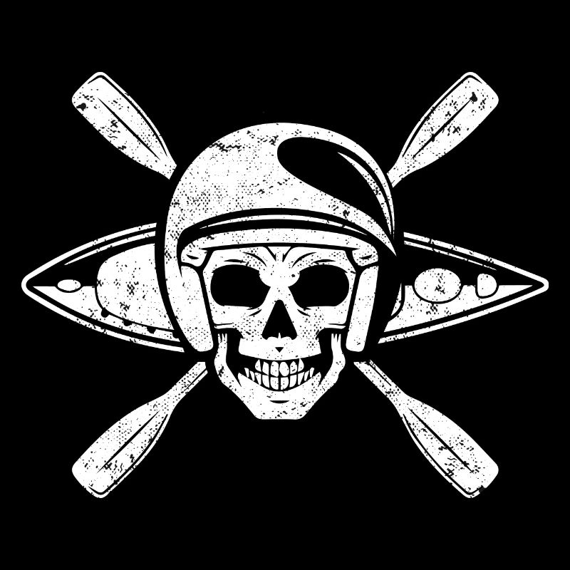 River Paddle Skulls White Water Kayaking Rafting