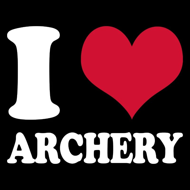 Archer I Love Archery Bow and Arrow
