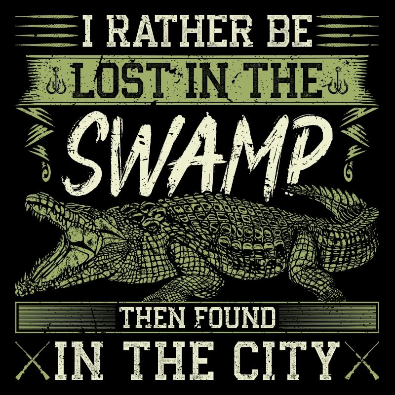 Chasseur d’alligators, plutôt être perdu dans les marais, Gator