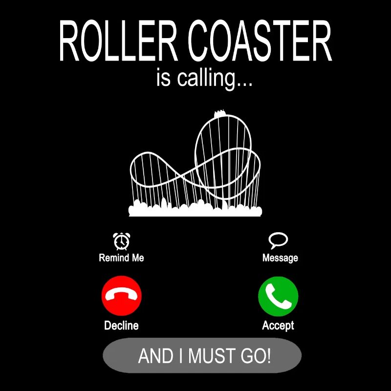 Roller coaster is calling roller coaster waiting for fun fair