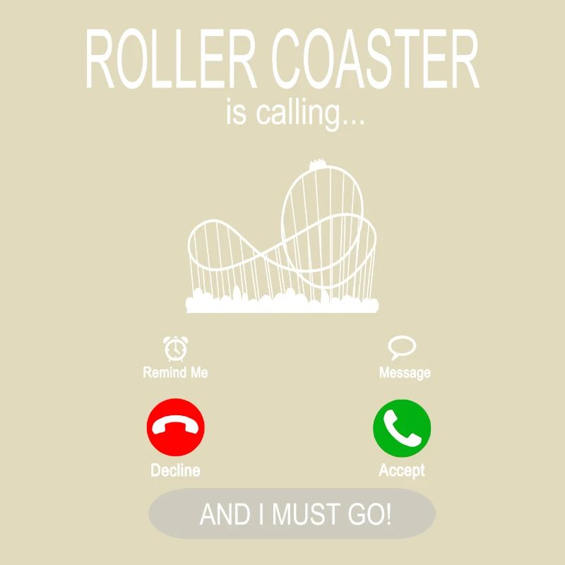 Roller coaster is calling roller coaster waiting for fun fair