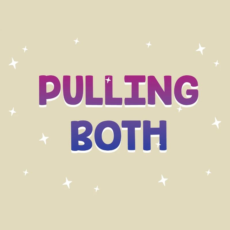 Pulling Both Bisexual LGBTQ Bi Pride Couples Funny