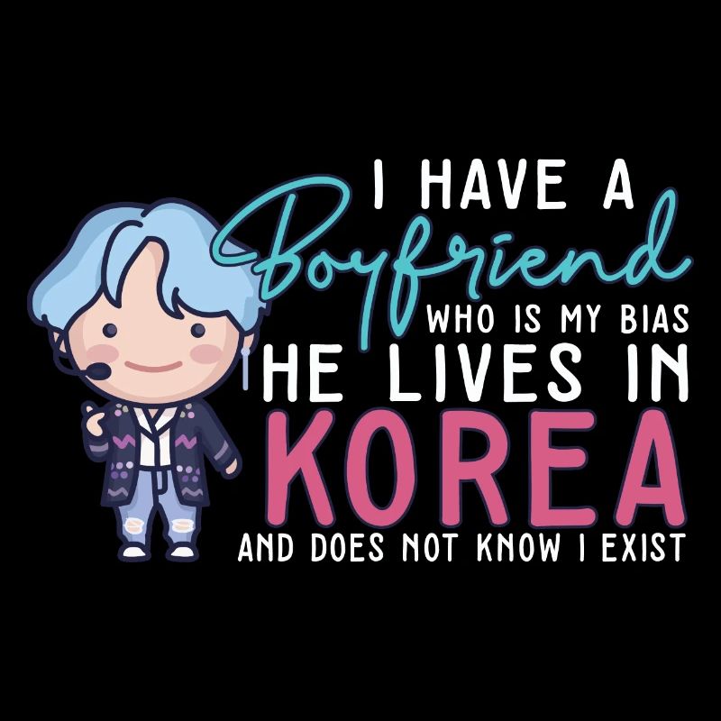 Kpop Idol Fan K Amant de drame J’aime la Corée J’ai un