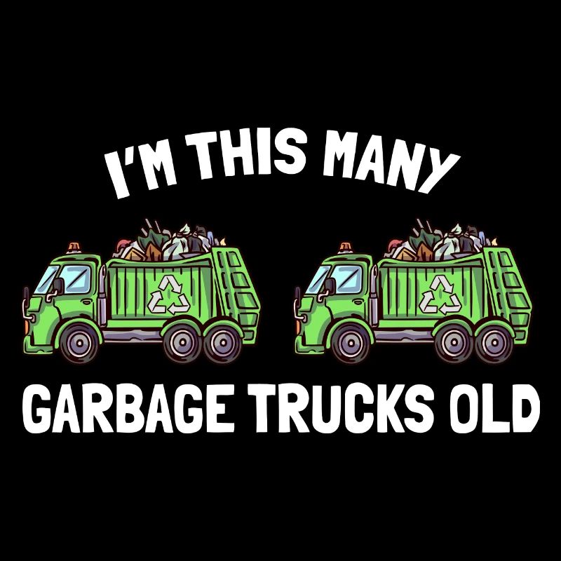 I'm This Many Garbage Trucks Old 2. Geburtstag