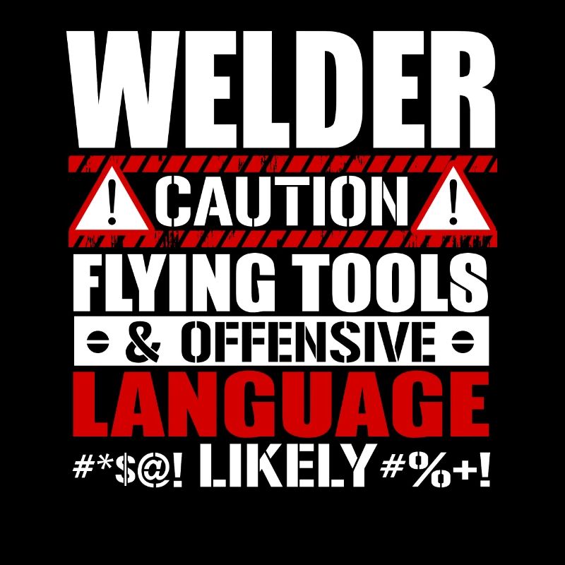 Welder Caution Flying Tools