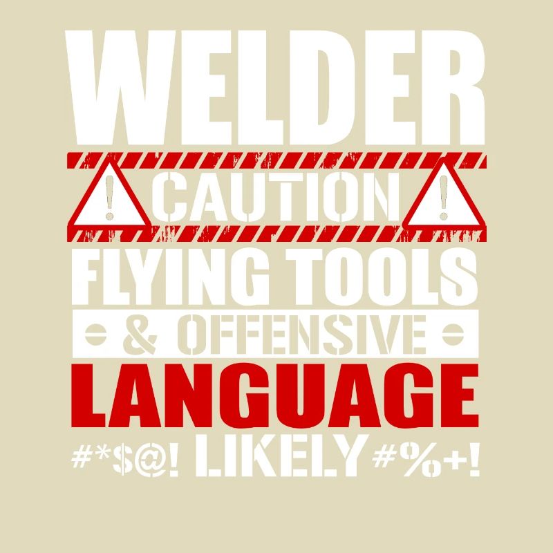 Welder Caution Flying Tools