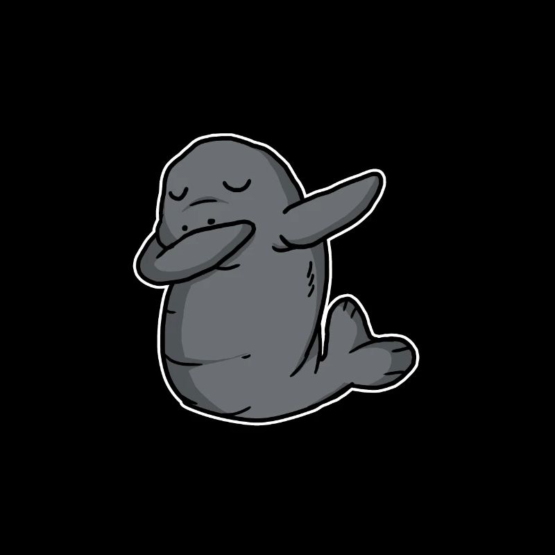 Funny Dabbing Dugong Dab Dance Manatee Lover Gift