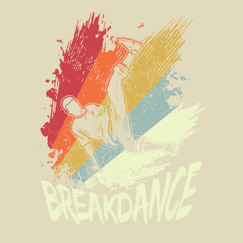 Vintage B-Boy Break Dancer Breakdancing
