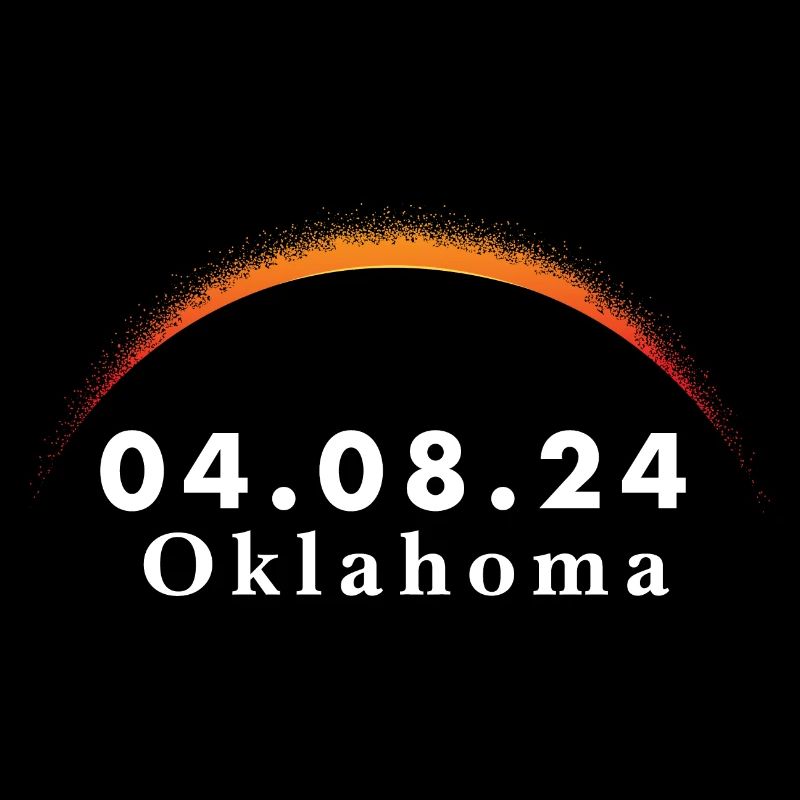 Trajectoire de l’éclipse solaire totale de la totalité Oklahoma