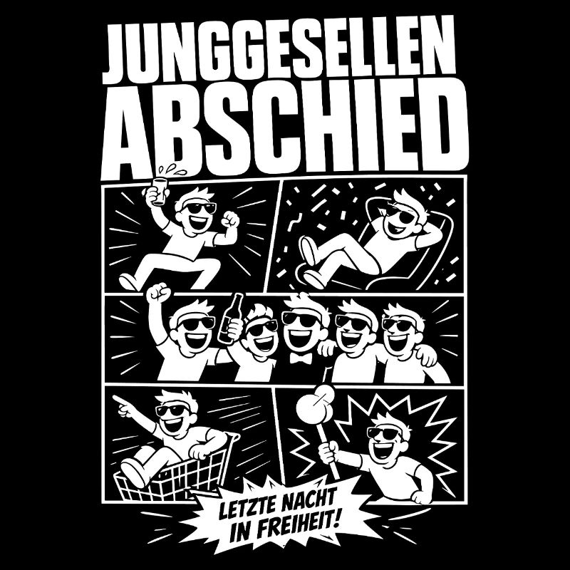 Junggesellen Abschied Party Comic