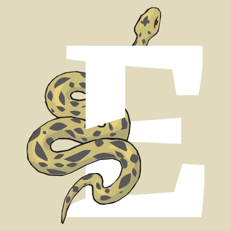 Lettre e serpent