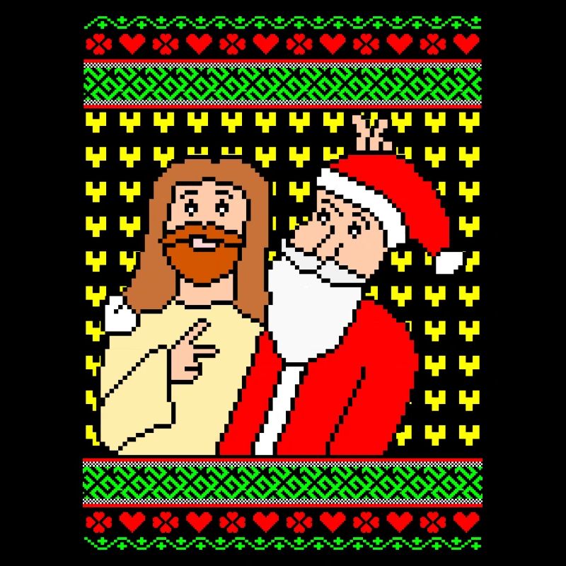 Jesus Santa Gemeinsam Xmas