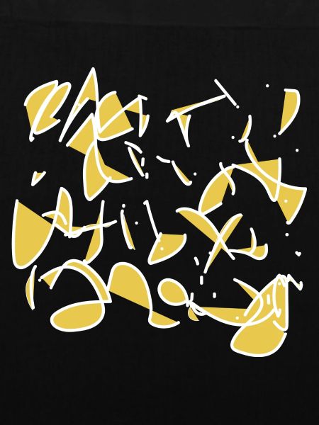 Calligraphy white, Kandinski, Miro