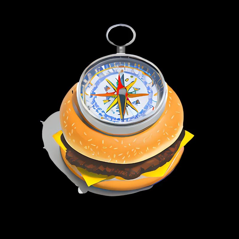 Cheeseburger Kompass