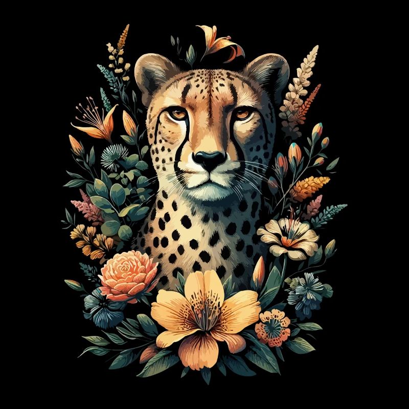 Guépard Fleurs de guépard
