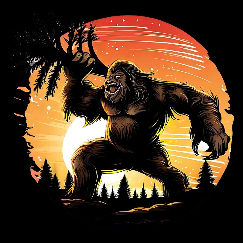 Wütender Bigfoot