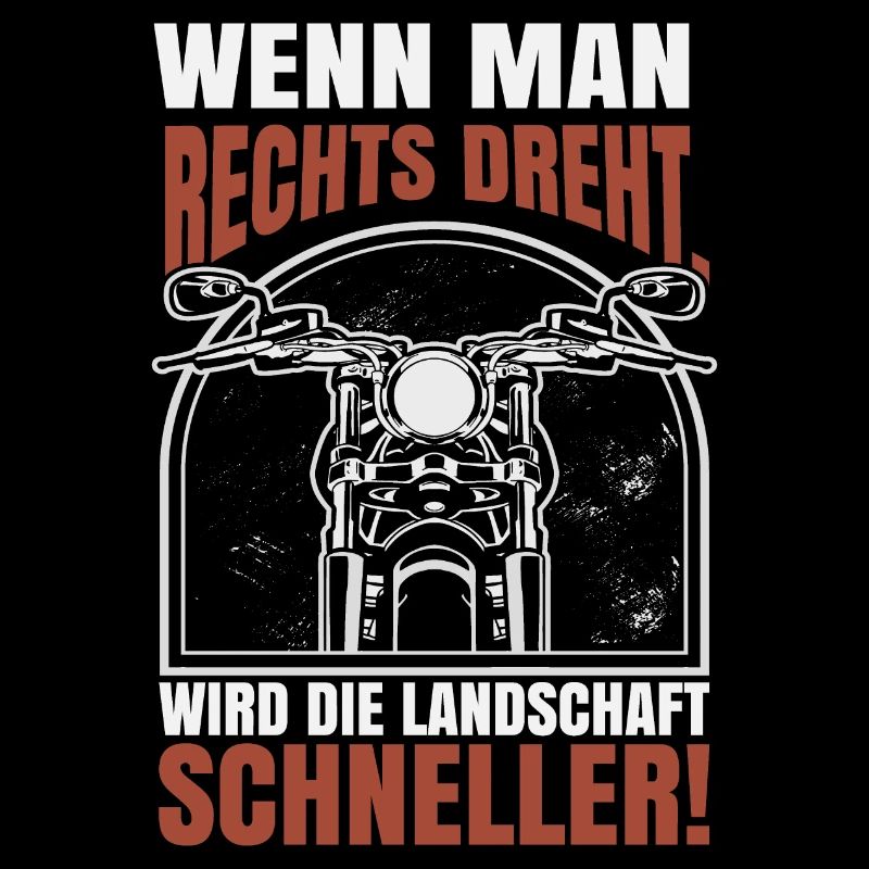 Wenn man rechts dreht wird die Landschaft schnell
