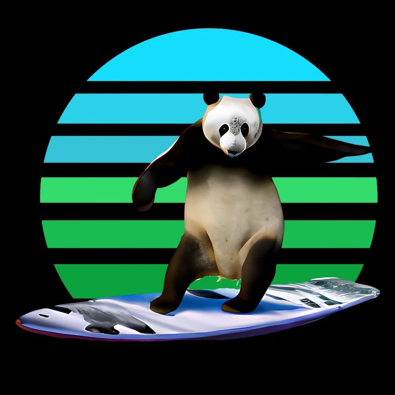 Panda Surfer
