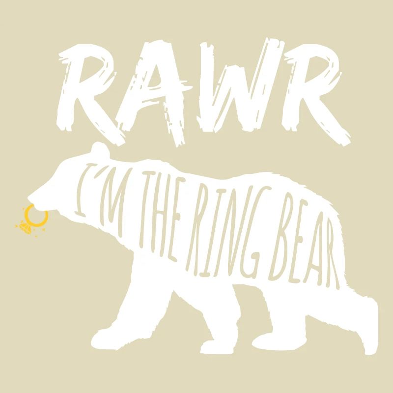 Rawr I'm The Ring Bear Ring Bearer Wedding Gift