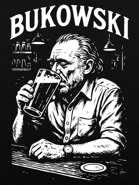 Charles Bukowski Bar-Porträt