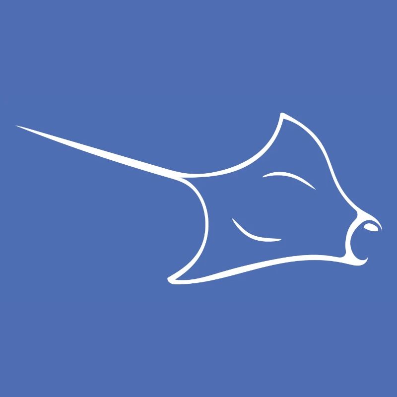 Manta rays in elegant flight