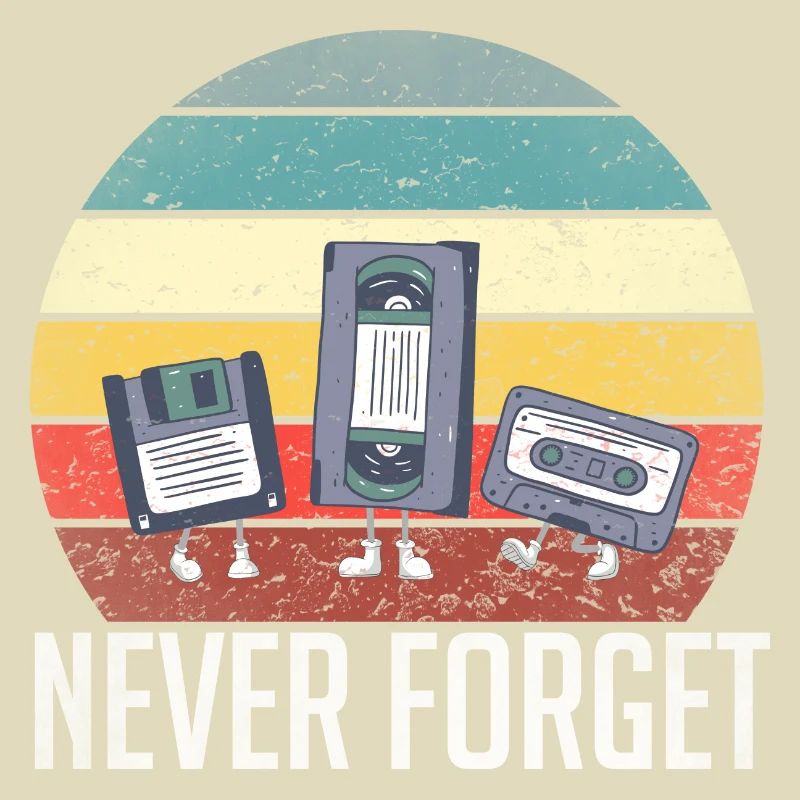 Never Forget 80 rétro 90 disquette technique