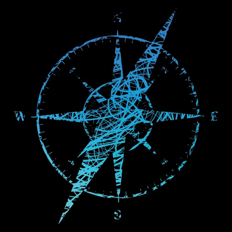 Sailor Compass Griffonner couleurs Ship Compass