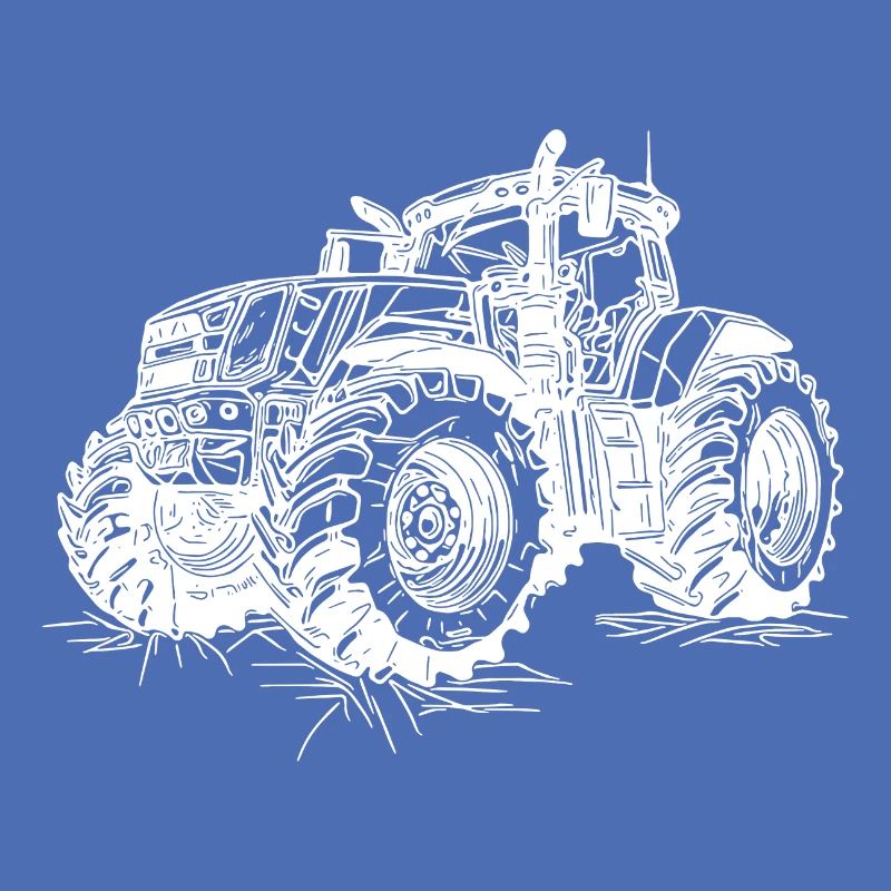 Große Acker Zugmaschine Farm Ernte Traktor