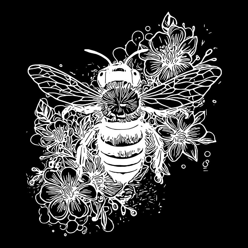 Mignonne petite abeille sur une fleur