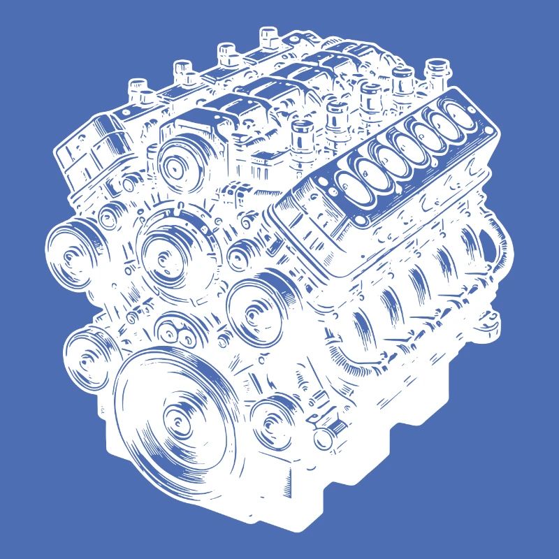 Engine Block Cylinder Displacement Fan Engine