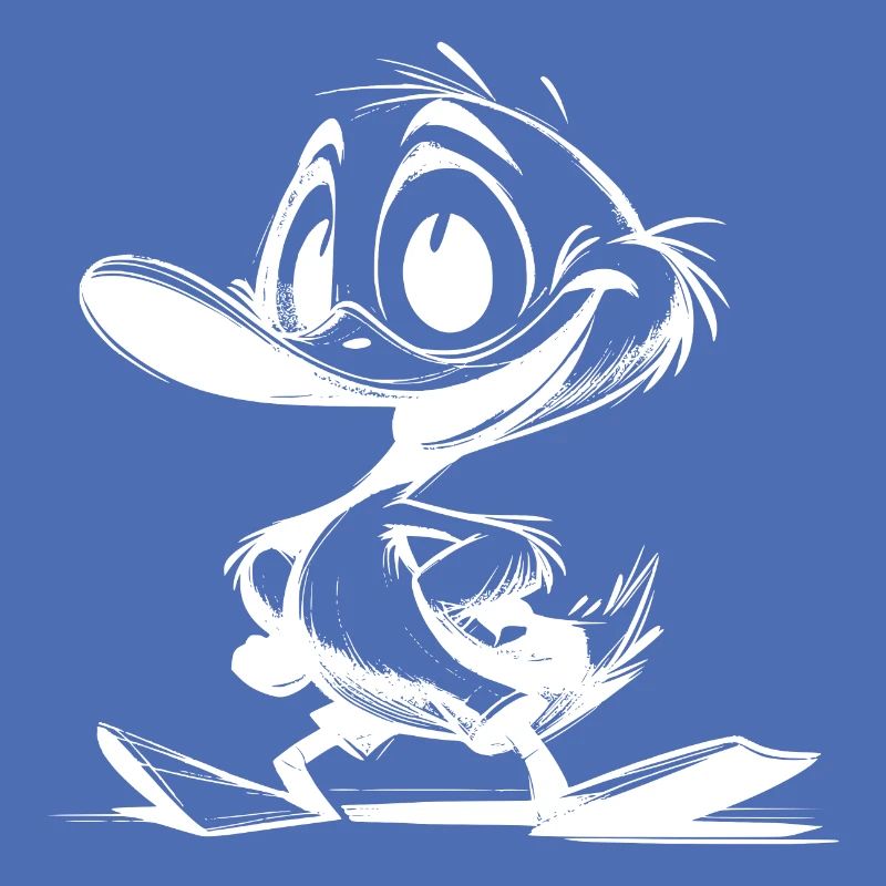 Dessin d’un bébé canard avec un énorme bec