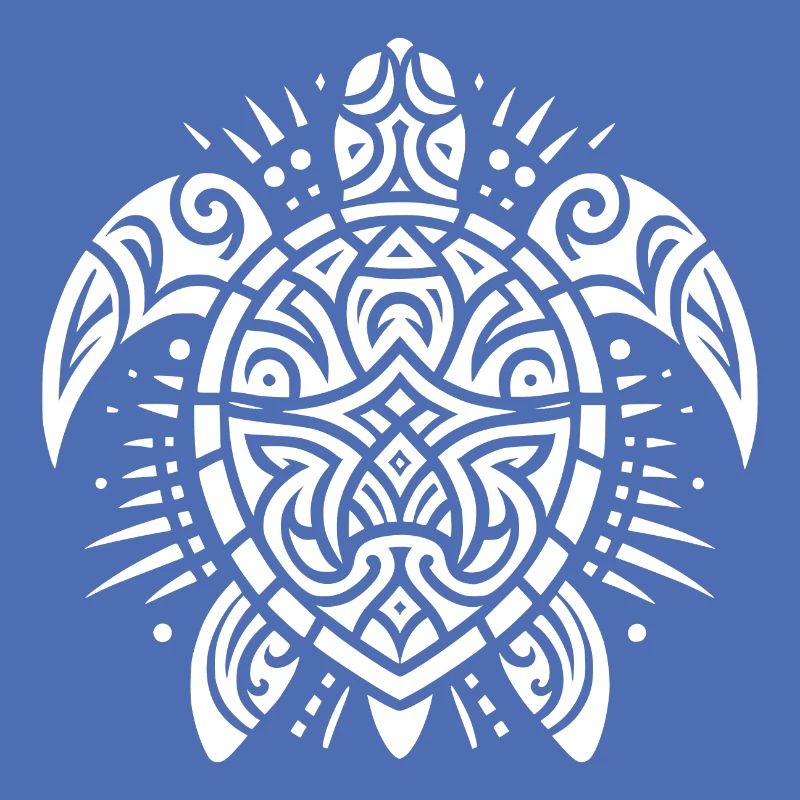 Exceptionally elegant tattoo water turtle