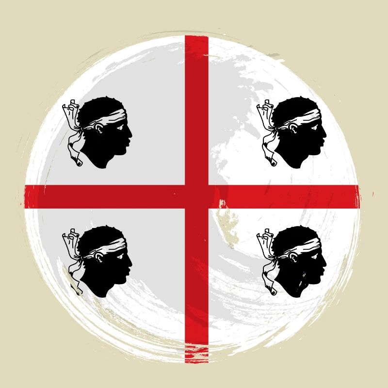 Drapeau de la Sardaigne Drapeau sarde Drapeau de la Sardaigne