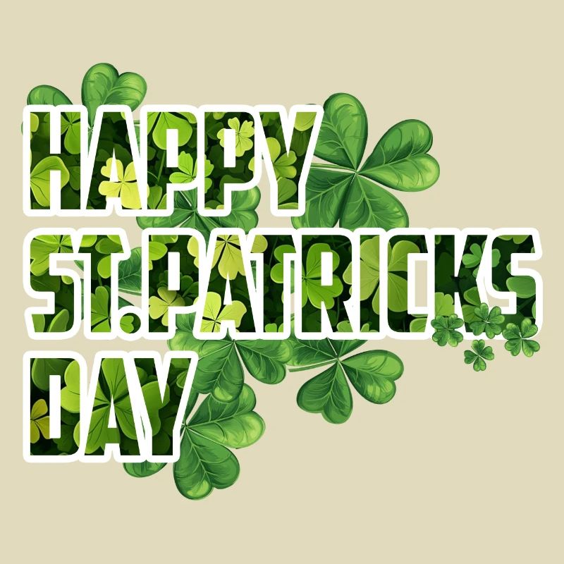 Joyeuse Saint-Patrick - Shamrock Design