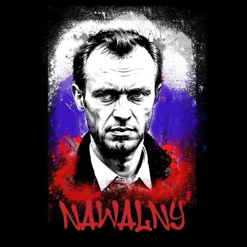 héros,navalny,graffiti,drapeau,russie