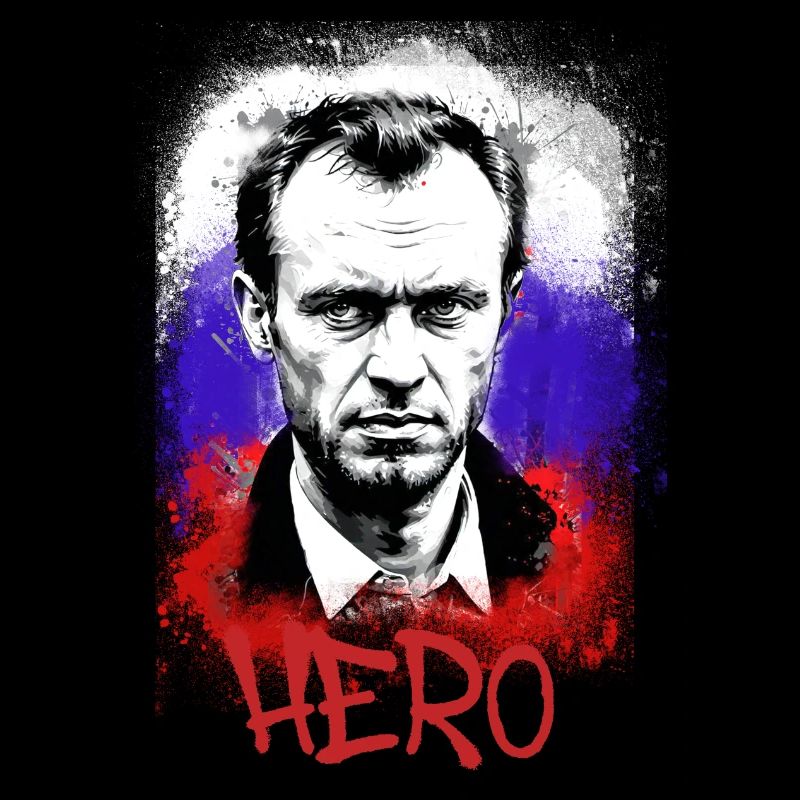 héros,navalny,graffiti,drapeau,russie
