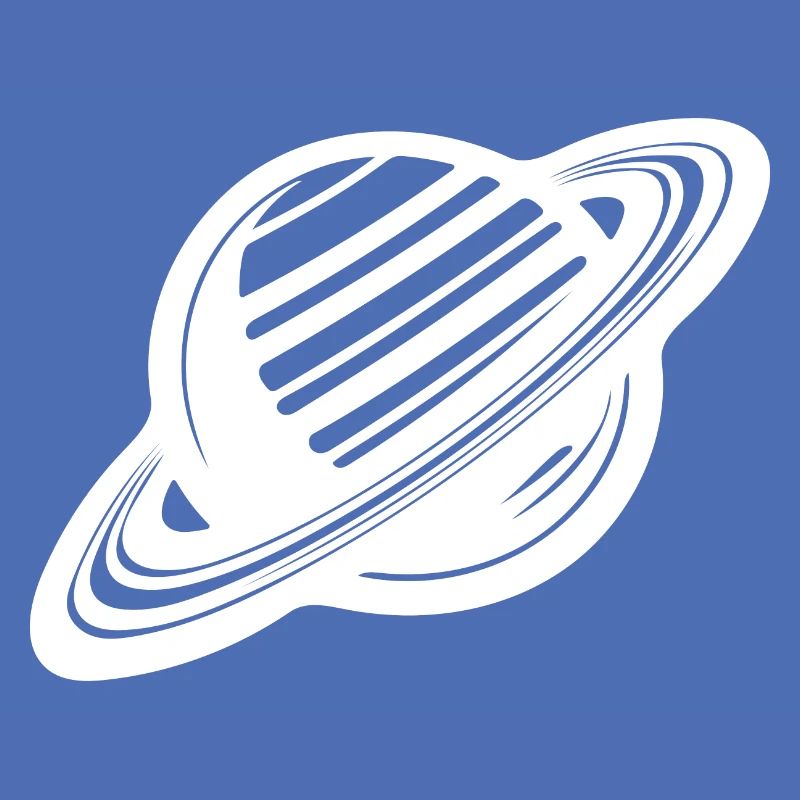 Ringed planet with ring system in the solar system