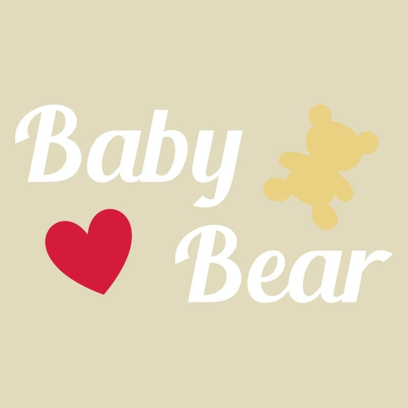 ★ couleurs de conception modifiables ★ baby bear (ours, cœur)