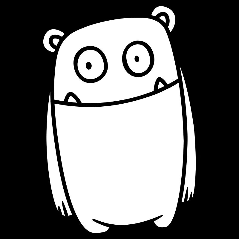 Monster Cheerful - Conception de bande dessinée Kawaii drôle