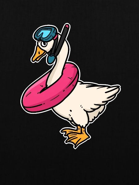 Sommer Gans Schwimmbad