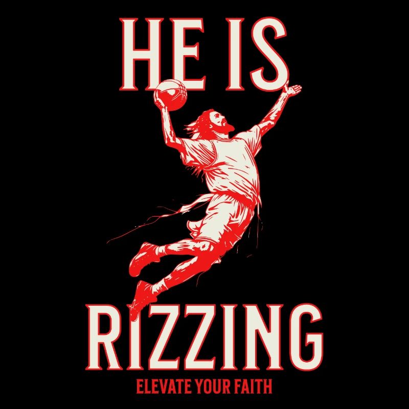 Jésus Slam Dunking Pâques Fun