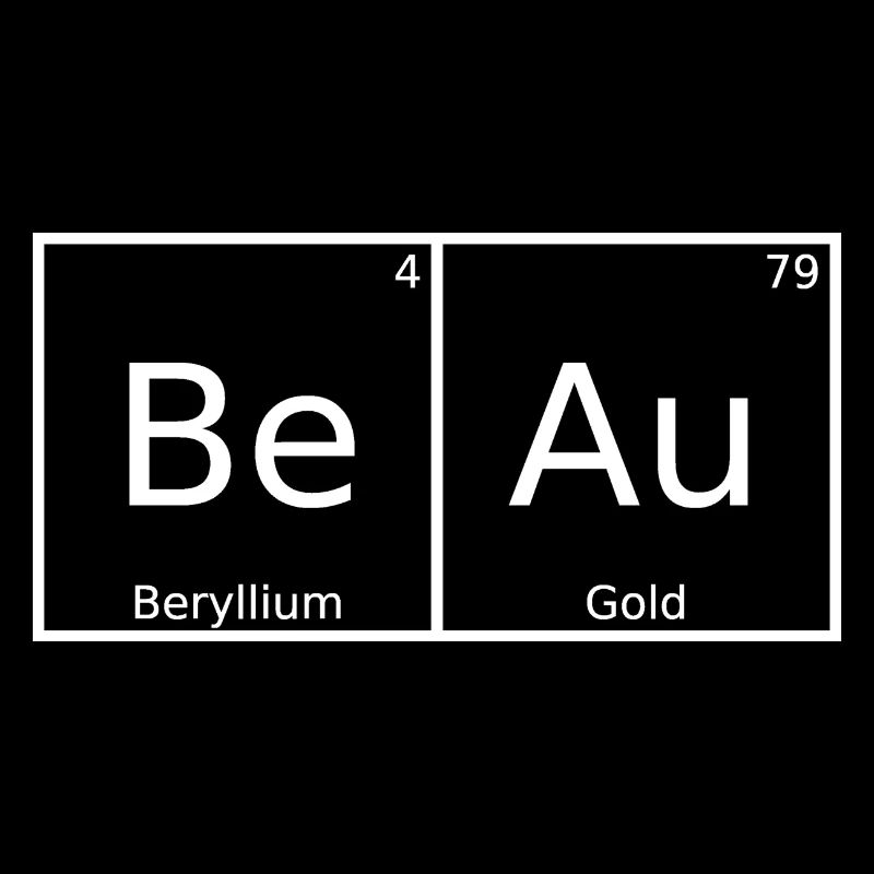 Beau Name First Name Chemistry Periodic Table Elements