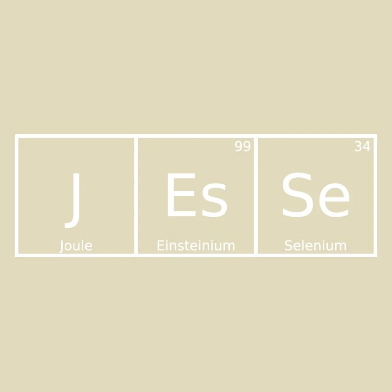 Jesse Surname First Name Chemistry Periodic Table Elements