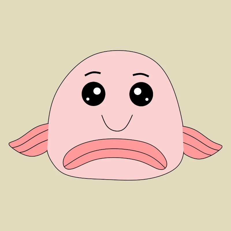 Blobfish fish comic ugly fish