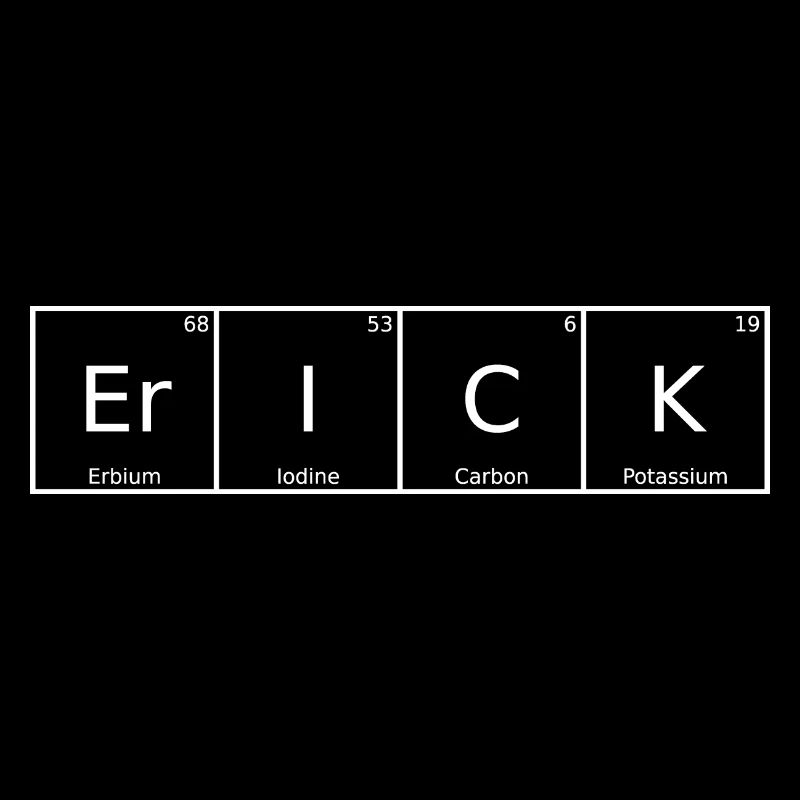 Erick Name First Name Chemistry Periodic Table Elements
