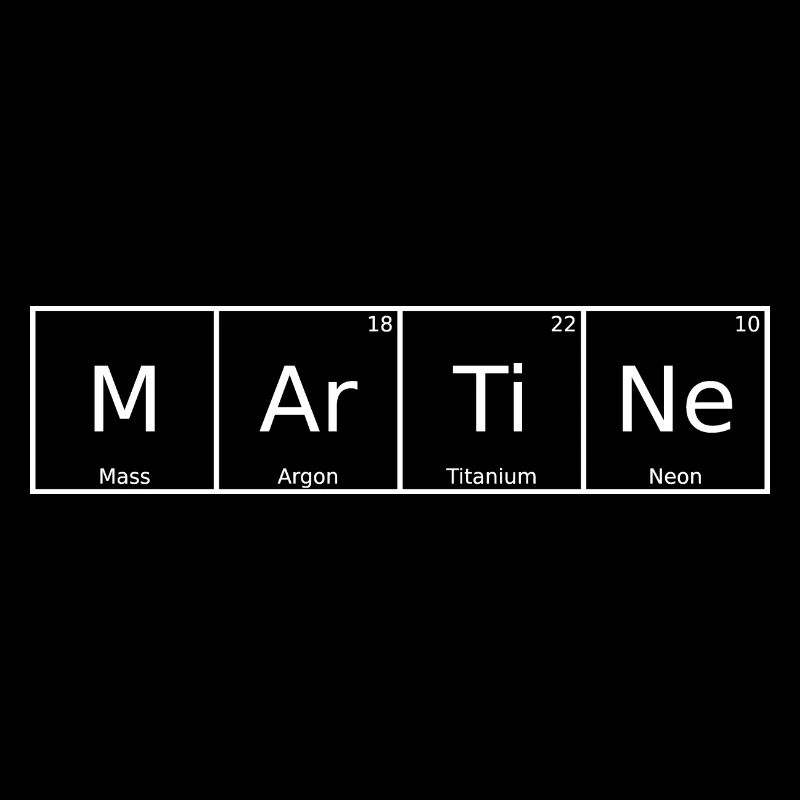 Martine Name First Name Chemistry Periodic Table Element