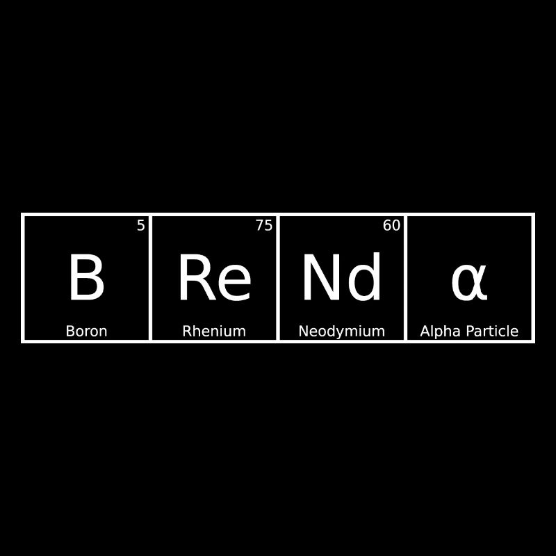 Brenda Surname First Name Chemistry Periodic Table Elements