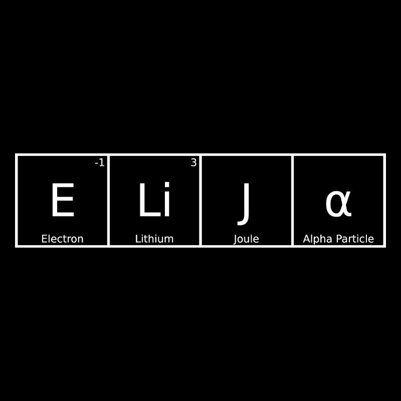 Elijah Surname First Name Chemistry Periodic Table Elements